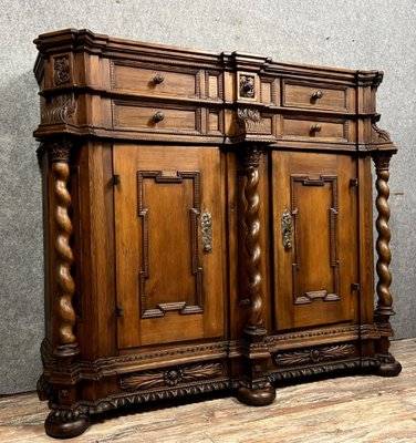 Alsatian Stained Solid Wood Buffet-MWB-1782686