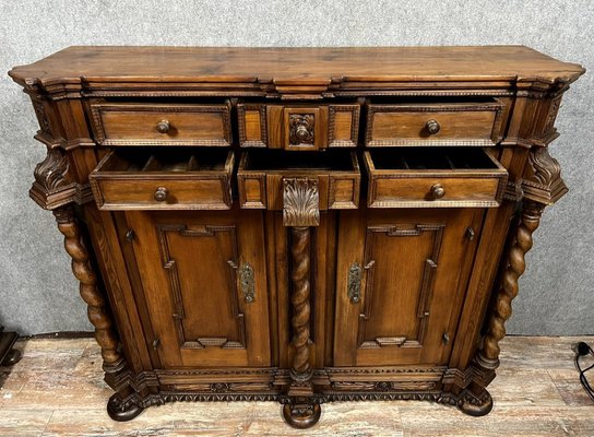 Alsatian Stained Solid Wood Buffet-MWB-1782686