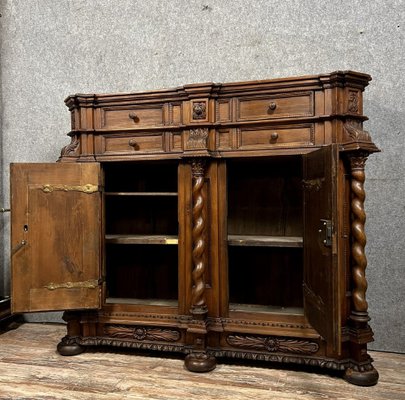 Alsatian Stained Solid Wood Buffet-MWB-1782686