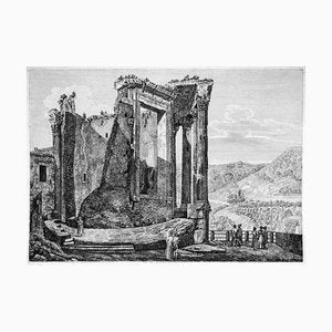 Altra Veduta del Tempio della Sibilla... - Original Etching by L. Rossini - 1826 1826-ZCI-760301