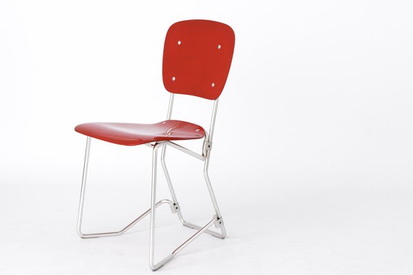 Aluflex Stacking Chairs by Armin Wirth, Germany, 1951, Set of 4-DOM-1726198