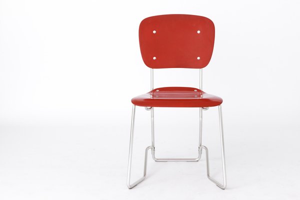 Aluflex Stacking Chairs by Armin Wirth, Germany, 1951, Set of 4-DOM-1726198