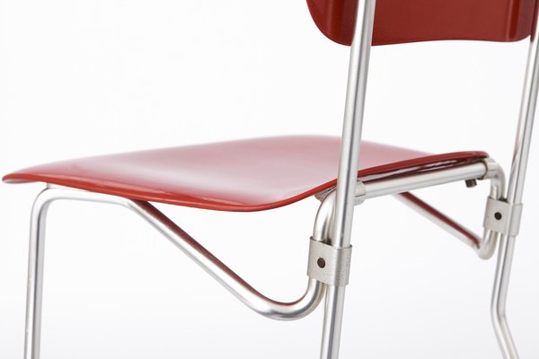 Aluflex Stacking Chairs by Armin Wirth, Germany, 1951, Set of 4-DOM-1726198