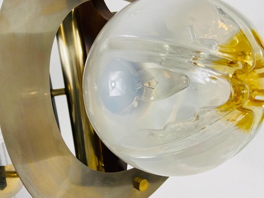 Aluminium and Murano Glass Ceiling Light from Mazegga, Italy, 1970s-PUK-826193