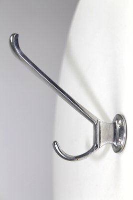 Aluminum Clothes Hooks, 1950s, Set of 5-ZWH-657434