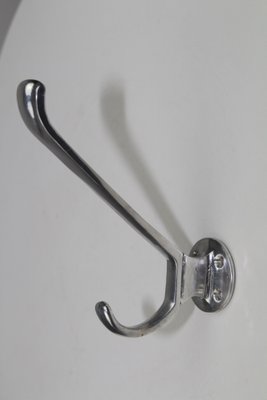 Aluminum Clothes Hooks, 1950s, Set of 5-ZWH-657434