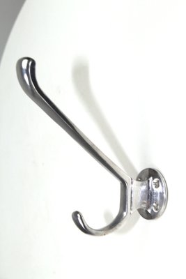 Aluminum Clothes Hooks, 1950s, Set of 5-ZWH-657434