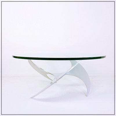 Aluminum Propeller Coffee Table attributed to Knut Hesterberg for Ronald Schmitt-NYF-2024152