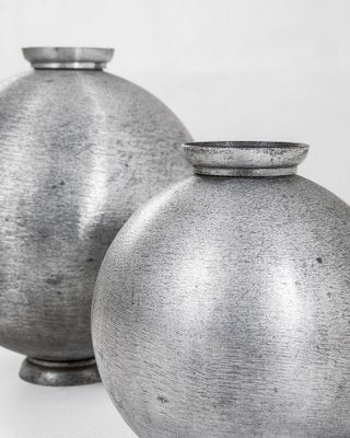 Aluminum Vessels by Lorenzo Burchchiellaro for Incussa, 1960s, Set of 2-FWM-981780