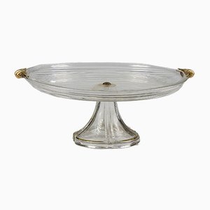 Alzatina Transparent Glass with Art Deco Handles-RAQ-941111