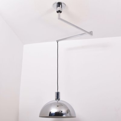 AM/AS Ceiling Lamp with Chromed Swing Arm by Franco Albini for Sirrah, 1960s-VDW-955635