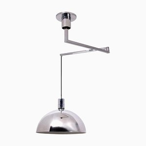 AM/AS Ceiling Lamp with Chromed Swing Arm by Franco Albini for Sirrah, 1960s-VDW-955635