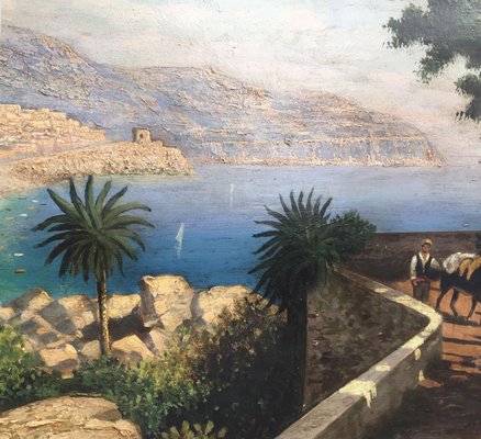 Amalfi Coast, Posillipo School, Oil on Canvas-YUW-915081