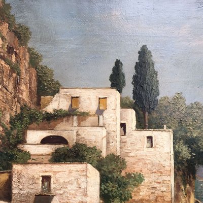 Amalfi Coast, Posillipo School, Oil on Canvas-YUW-915081