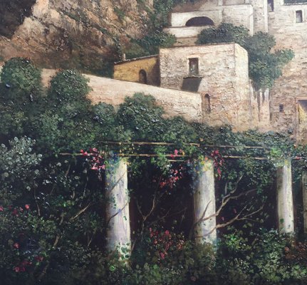 Amalfi Coast, Posillipo School, Oil on Canvas-YUW-915081