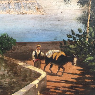 Amalfi Coast, Posillipo School, Oil on Canvas-YUW-915081