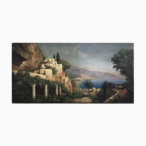 Amalfi Coast, Posillipo School, Oil on Canvas-YUW-915081