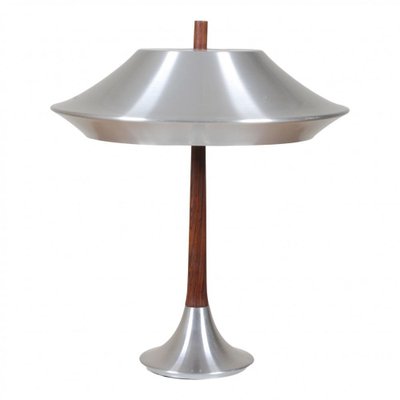 Ambassador Aluminium and Rosewood Table Lamp from Jo Hammerborg-MTD-1399696