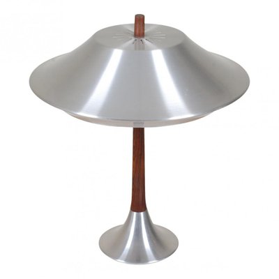 Ambassador Aluminium and Rosewood Table Lamp from Jo Hammerborg-MTD-1399696