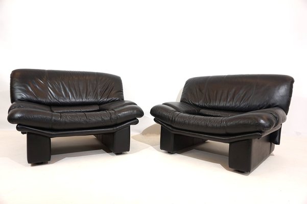 Ambassador Armchairs in Leather by Nicoletti Salotti for Avanti, 1980s, Set of 2-HUW-1782827