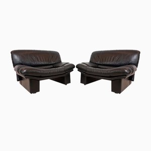 Ambassador Armchairs in Leather by Nicoletti Salotti for Avanti, 1980s, Set of 2-HUW-1782827