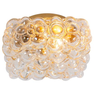 Amber Bubble Glass Sconce by Helena Tynell, Limburg, Germany, 1960s-UGR-1754988