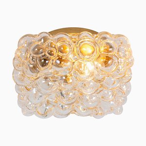 Amber Bubble Glass Sconce by Helena Tynell, Limburg, Germany, 1960s-UGR-1754988