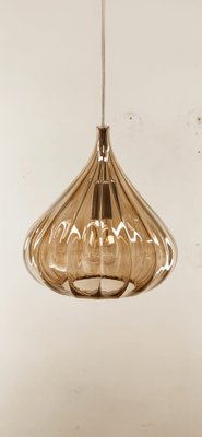 Amber Bubble Murano Glass Pendant Lamp in Tobacco Color-QLH-1309303