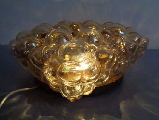 Amber Bubble Sconce by Helena Tynell for Glashütte Limburg, 1960s-RDW-824012