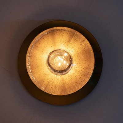 Amber Glass Flush Mount in the style of Limburg, 1960-VDW-2024109