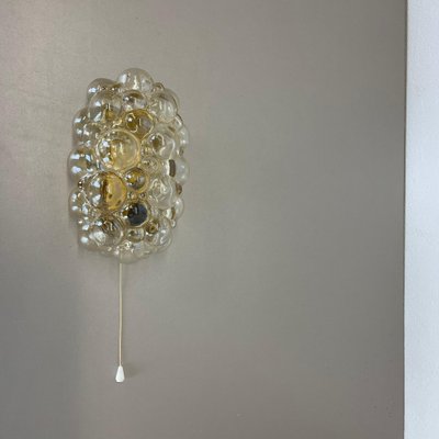 Amber Glass Wall Light by Helena Tynell for Glashütte Limburg, 1960s-QZ-1761407