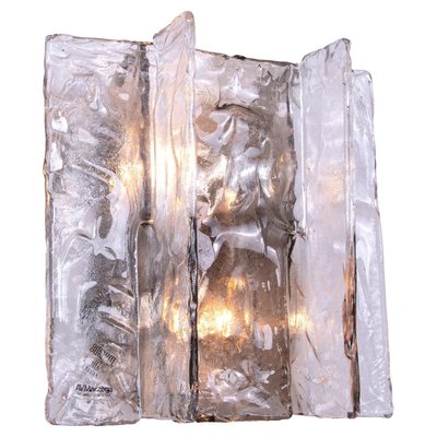 Amber Murano Wall Sconce in Glass and Chrome from Mazzega, 1960s-DEK-2023181