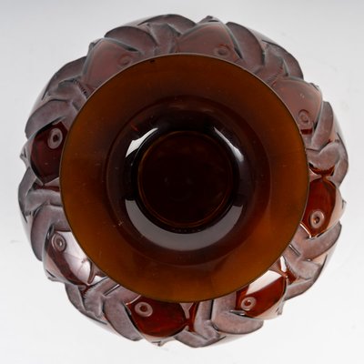 Amber Tinted Penthièvre Vase by René Lalique, 1928-DFB-2028194