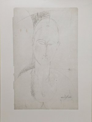 Amedeo Modigliani, Portrait of a Girl, Limited Edition Lithograph, Early 20th Century-NRC-1785313