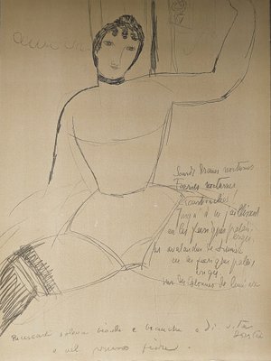 Amedeo Modigliani, The Acrobat, Lithograph on Arches Vellum Paper-NRC-1771318