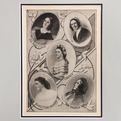 America's First Ladies of the 19th Century (1845-1865), Lithograph, Framed-FSD-1107210