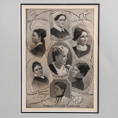 America's First Ladies of the 19th Century (1865-1893), Lithograph, Framed-FSD-1107199