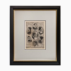 America's First Ladies of the 19th Century (1865-1893), Lithograph, Framed-FSD-1107199