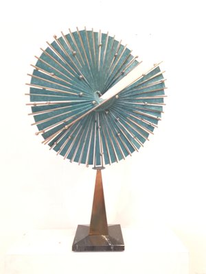 American Cinetic Table Sculpture by Curtis Jere, 1980s-PCJ-621627