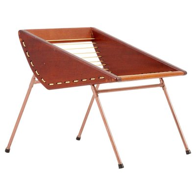 American DIY Studio Stool with Copper Pipes and Webbing, 1960s-SFD-1232345