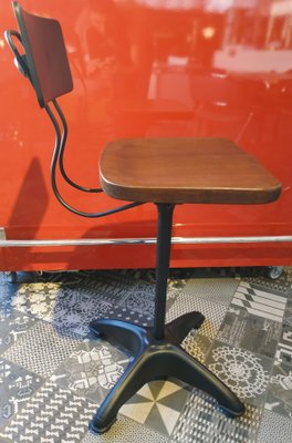 American Industrial Stool from Kewaunee Mfg., 1930s-QUC-973841