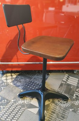 American Industrial Stool from Kewaunee Mfg., 1930s-QUC-973841