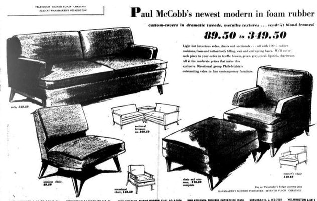 American Living Room Set by Paul McCobb for Directional, 1950s, Set of 2-SFD-1179643