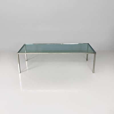 American Modern Glass and Steel Luar Coffee Table attributed to Ross Littell, 1970s-GDD-2035231