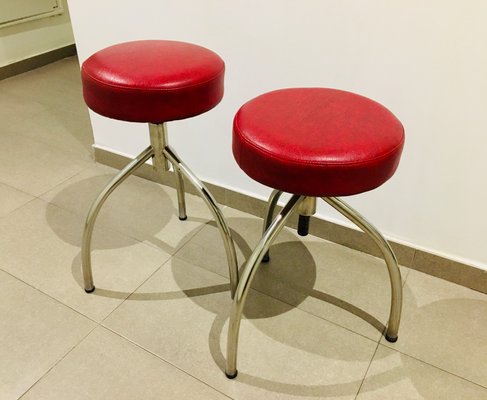 American Stools from Gasser Chair, 1970s, Set of 2-OPE-704955