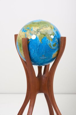 American Studio Globe Stand with Globe by Bud Tullis, 1981-SFD-631575