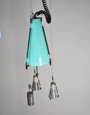 American Style Glass Ceiling Lamp, 1950s-JQO-562012