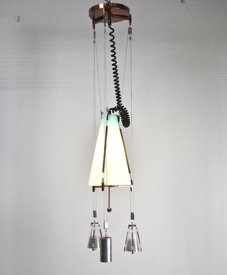 American Style Glass Ceiling Lamp, 1950s-JQO-562012