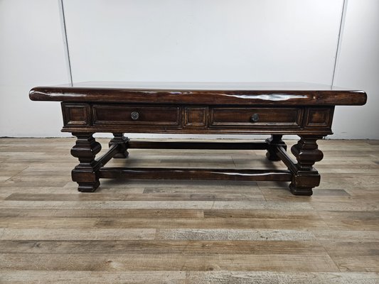 American Walnut Coffee Table with Drawers, 1980-ZUW-2027106