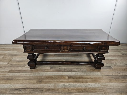 American Walnut Coffee Table with Drawers, 1980-ZUW-2027106